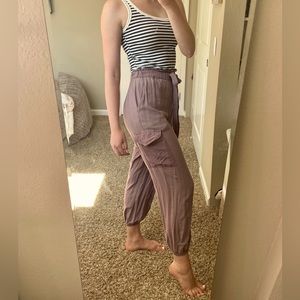 Purple Cargo Pants